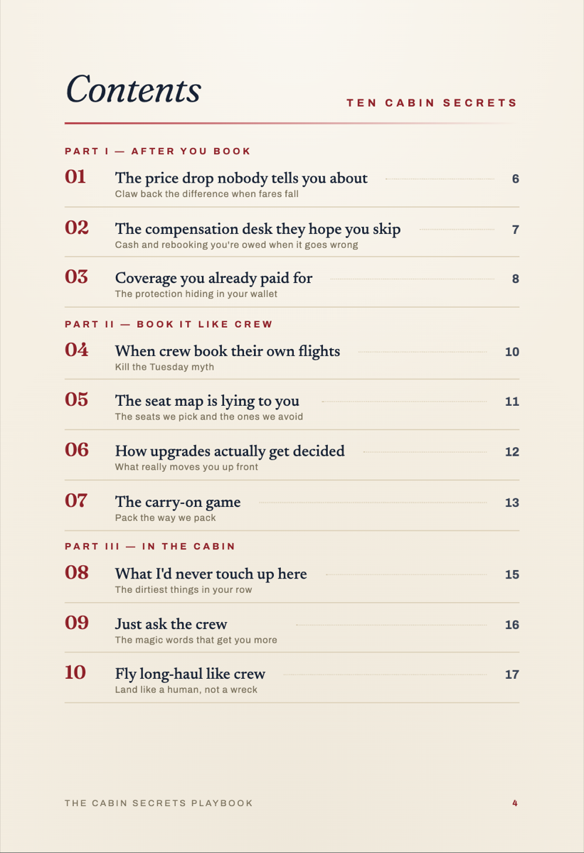 Contents page